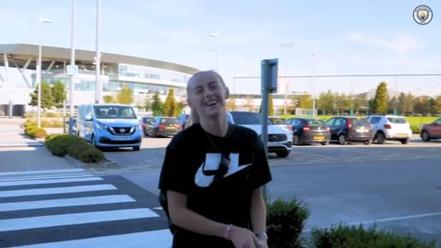 Euro winners return to Man City Women training